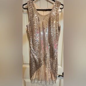 Prettyguide Gold sequin dress. NWOT size Large